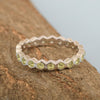 Full Eternity 1.20 Ctw Peridot Gemstone Women Stacking Ring - Kimaya INC