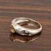 925 Sterling Silver Round 5mm Citrine Women Promise Ring - Kimaya INC