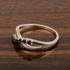 925 Sterling Silver Eternity Round 0.35 Ctw Smoky Quartz Women Rings - Kimaya INC