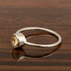 925 Sterling Silver Round 5mm 0.30 Ctw Citrine Women Engagement Ring - Kimaya INC