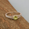 Dual Band 0.55 Ctw Peridot 925 Sterling Silver Women Engagement Ring - Kimaya INC