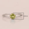 Dual Band 0.55 Ctw Peridot 925 Sterling Silver Women Engagement Ring - Kimaya INC