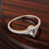 925 Sterling Silver Pear Shape 6X4MM Aquamarine Women Solitaire Ring - Kimaya INC