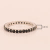 Eternity Band 925 Sterling Silver Round 2 MM Black Spinel Ring - Kimaya INC