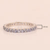 Eternity Band 925 Sterling Silver Round 2 MM Tanzanite Ring - Kimaya INC