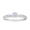 0.50 Ctw Round Cut Moonstone Solitaire Accent 925 Sterling Silver Wedding Ring - Kimaya INC