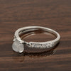 0.50 Ctw Round Cut Moonstone Solitaire Accent 925 Sterling Silver Wedding Ring - Kimaya INC