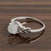 Stylish 925 Sterling Silver Round 6MM Moonstone Women Love Wedding Ring - Kimaya INC