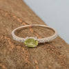 925 Sterling Silver Oval 0.65 Ctw Peridot Women Wedding Ring - Kimaya INC