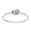 925 Sterling Silver Oval 0.65 Ctw Tanzanite Women Wedding Ring - Kimaya INC
