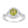925 Sterling Silver 1.50 Ctw Peridot Women Wedding Rings - Kimaya INC