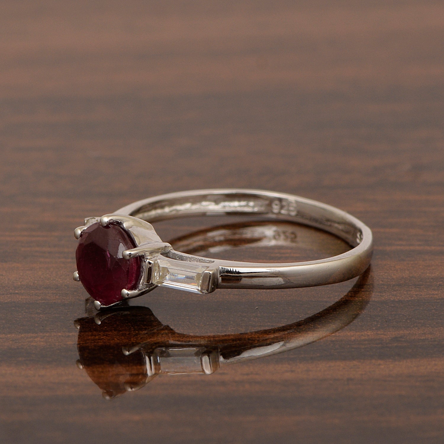 Silver ring design for female with stone new arrivals