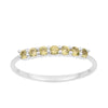 925 Sterling Silver 7-Stone 0.70 Ctw Peridot Women Wedding Rings - Kimaya INC
