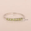925 Sterling Silver 7-Stone 0.70 Ctw Peridot Women Wedding Rings - Kimaya INC