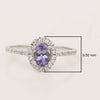 925 Sterling Silver Oval Tanzanite Women's Solitaire Ring - Kimaya INC