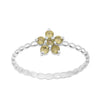 925 Sterling Silver Round 0.25 Ctw Peridot Stackable Women Ring - Kimaya INC