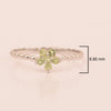 925 Sterling Silver Round 0.25 Ctw Peridot Stackable Women Ring - Kimaya INC
