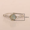 925 Sterling Silver Solitaire Round 6mm Labradorite Women Ring - Kimaya INC