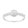 925 Sterling Silver Solitaire Round 6mm Moonstone Women Ring - Kimaya INC