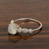 925 Sterling Silver Solitaire Round 6mm Moonstone Women Ring - Kimaya INC