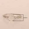 925 Sterling Silver Solitaire Round 6mm Moonstone Women Ring - Kimaya INC